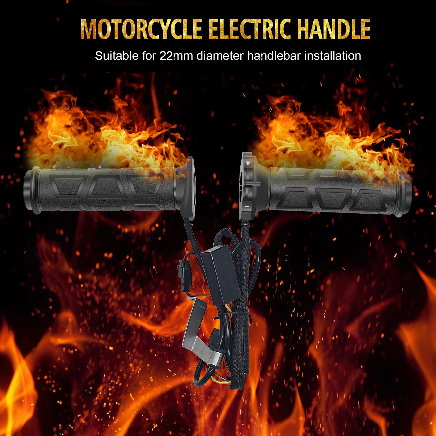

22 мм мотоциклетные ручки с подогревом, электрические регулируемые ручки с подогревом, скутер, мопед, бар, грелка для рук, ручка для мотокросса, vespa, горячая ручка