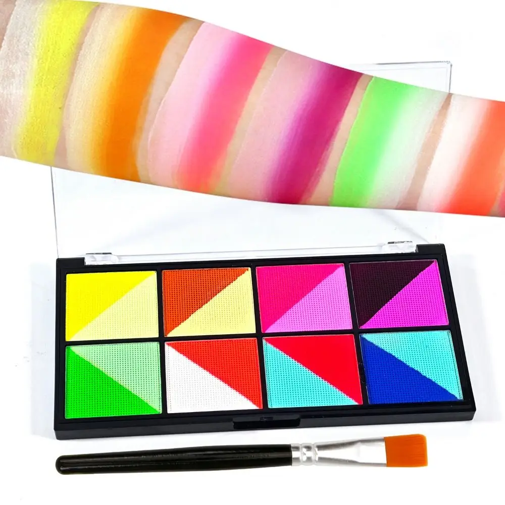 Kit di pittura per il viso corpo multicolore di bellezza Trucco colorato Strumento per il trucco di Halloween Tatuaggio Tavolozza di pittura per il viso a lunga durata Regalo