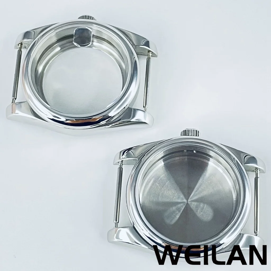 36mm 40mm Silver Watch Case Waterproof Sapphire Crysta Fit NH34 NH35 NH36 NH38 NH70 NH72 ETA2824 PT5000 Movement