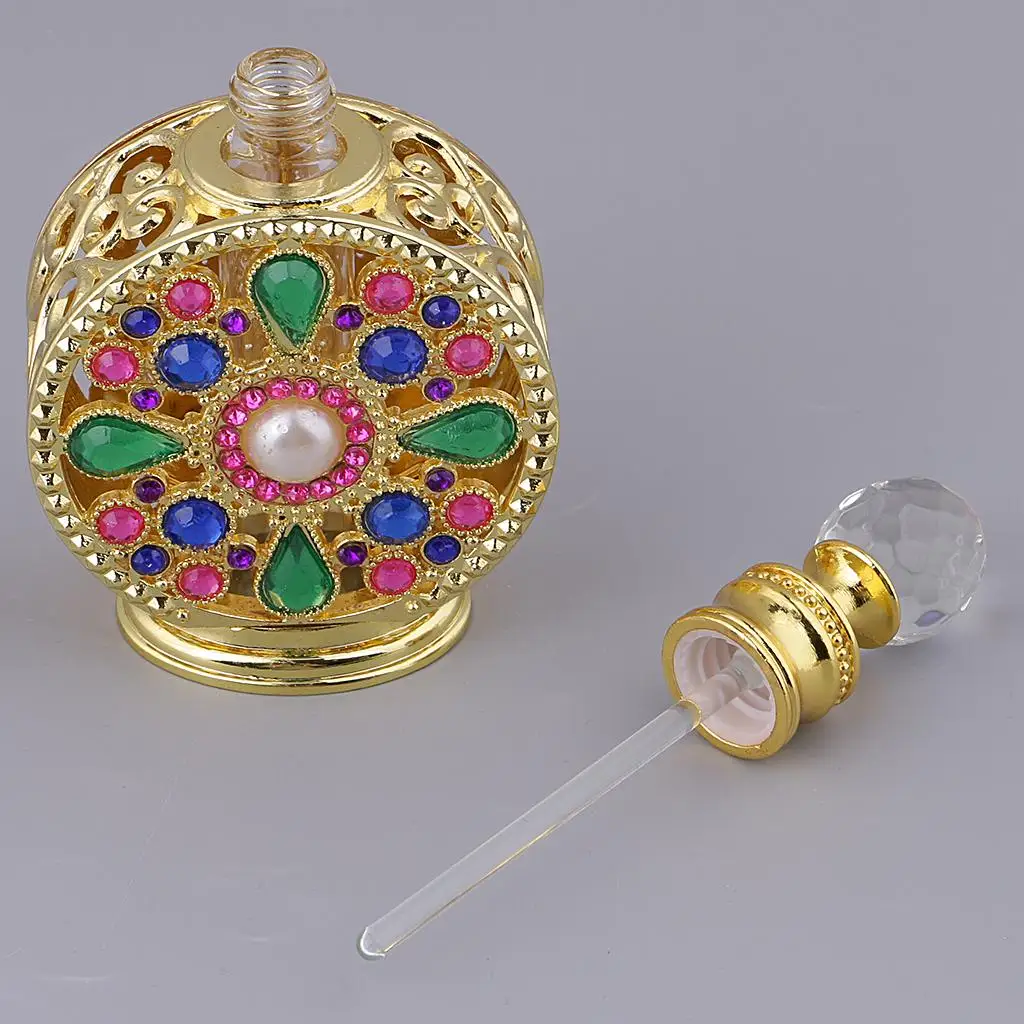 10ml ouro vintage vidro vazio perfume spray garrafa atomizador ferramentas recarregáveis