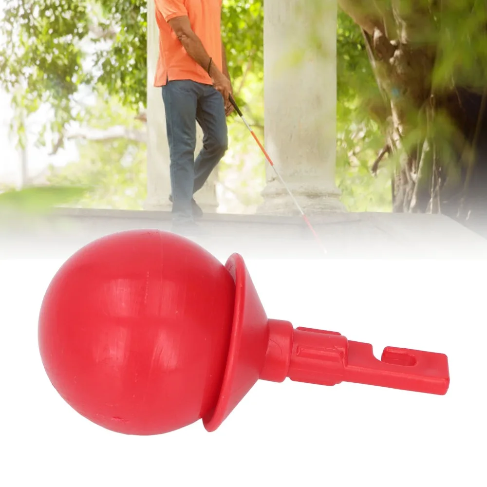 

Red Rolling Ball Cane Tip Safety Durable​ Hook Style Cane Tip​ Easy Maneuverability​ Visually Impaired Cane Tip