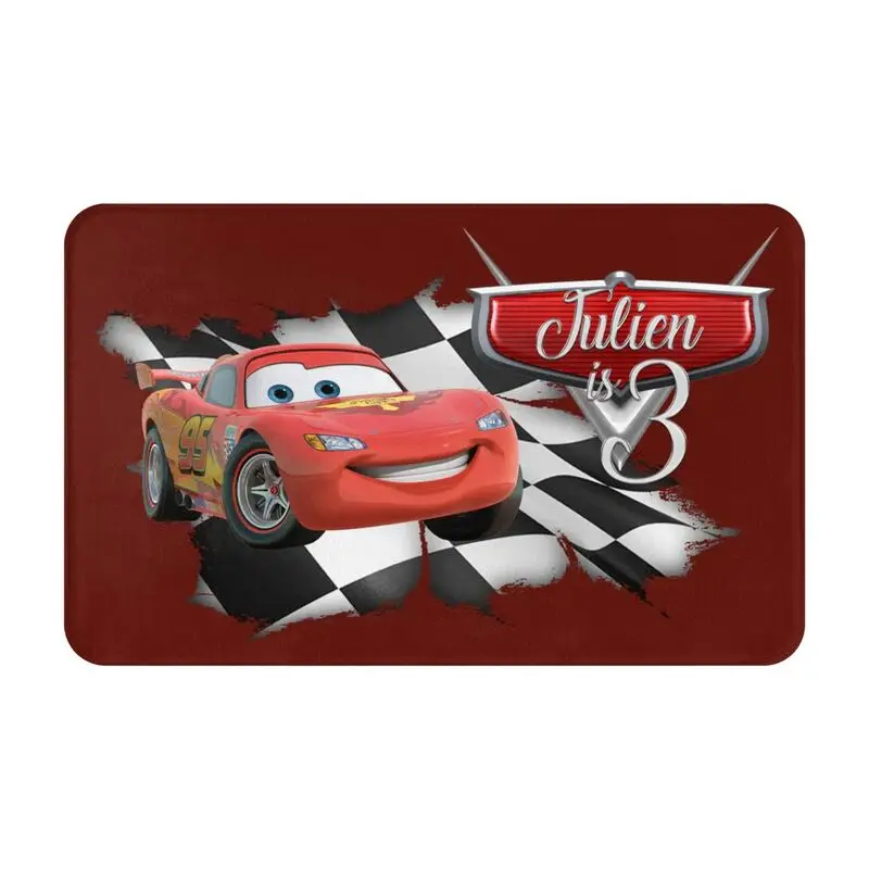 Custom Lightning Mcqueen Cars Doormat Anti-Slip Bathroom Kitchen Mat Living Room Floor Door Entrance Carpet Rug