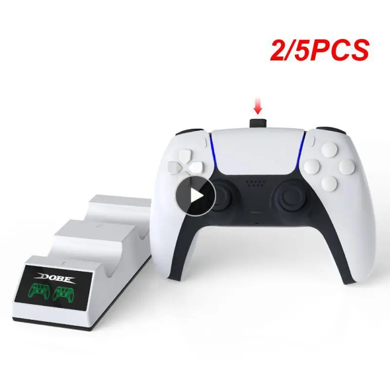 

2/5PCS Dock Station For 5 Ps5 Controller Usb Port Dualsense Dual Usb Fast Charging