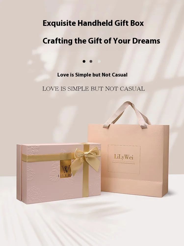 Lily Wei exquisite handbag wedding shoe box Valentine's Day gift box engagement shoe box fashion simple custom box