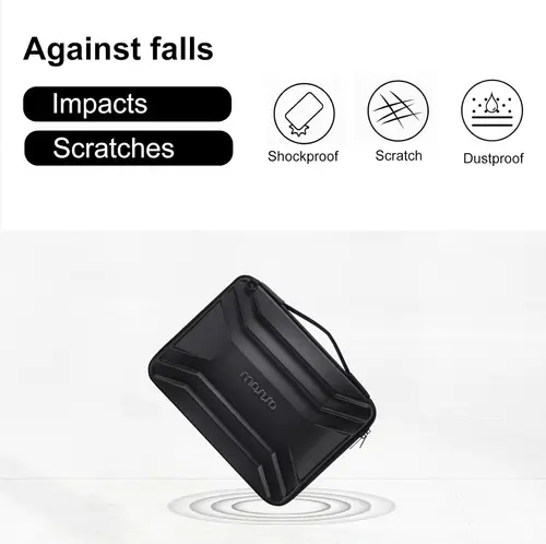 Imagen 2 del producto Funda dura para ordenador portátil de 13, 14, 15 y 16 pulgadas, bolso de hombro para ordenador, funda protectora de EVA impermeable para Macbook Air Pro HP
