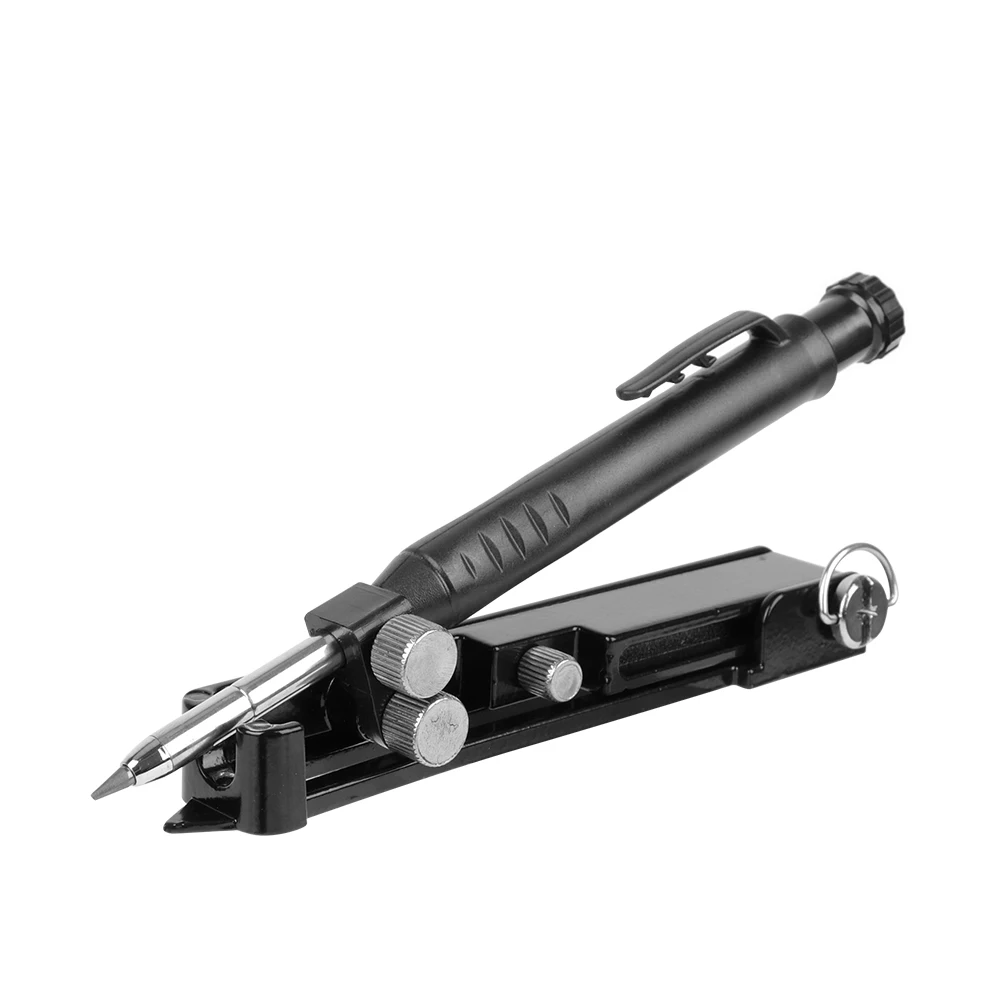 DIY Woodworking Contour Gauge Scribe Compass Tool Scribing Tool Aluminum Alloy Adjustable Multi-function Profile Scribing Ruler