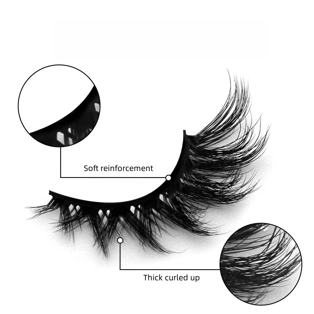 5 Paar künstliche Wimpern, Fuchsaugen, Katzenaugen, natürlich schlank, gekräuselt, umgedrehte Augen, länglicher Schwanz, künstlich simuliertes Haar