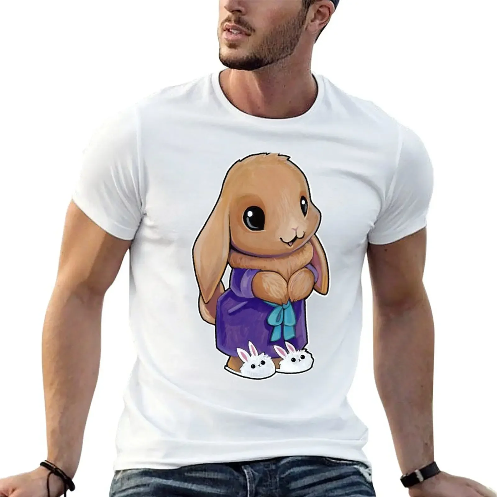 Marigold bunny T-Shirt heavyweights oversized cotton graphic tees man t shirt mens graphic t-shirts anime