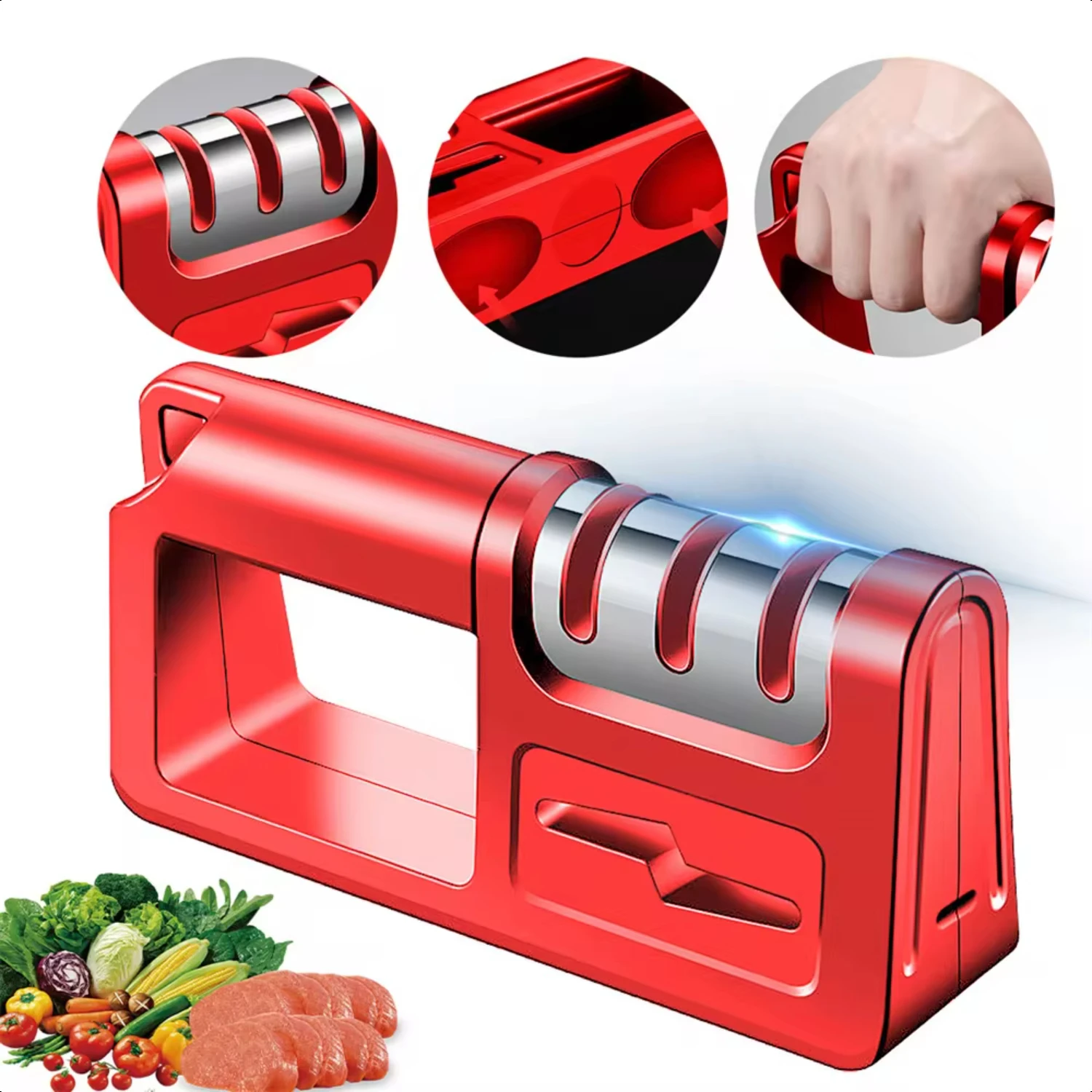 Stainless Steel  Sharpener   Sharpener Facilitative Adjustable Four In One  Sharpener Tool