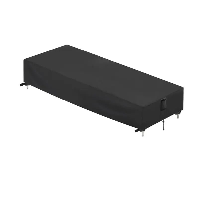 ABAE-Waterproof Outdoor Pool Lounge Chair Cover, Rectangle Shape Patio Chaise Lounge Covers, Furniture Protection