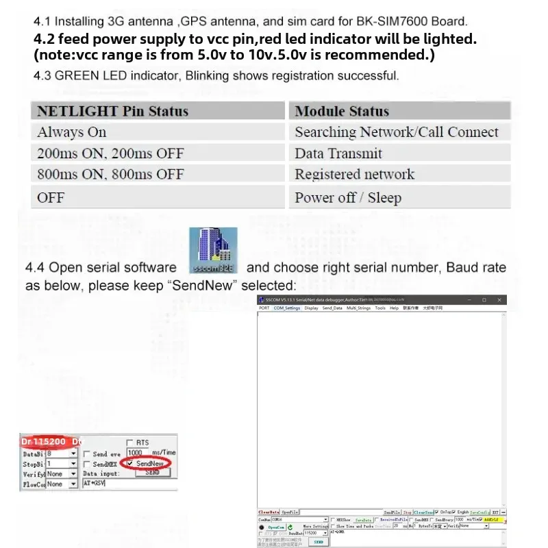 Kit breakout scheda centrale 4G IOT SIM7600SA TE-A 1 pz