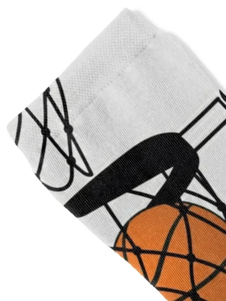 Basketball in the basket hoop Socks hiphop Thermal man winter professional running Mens Socks Women's