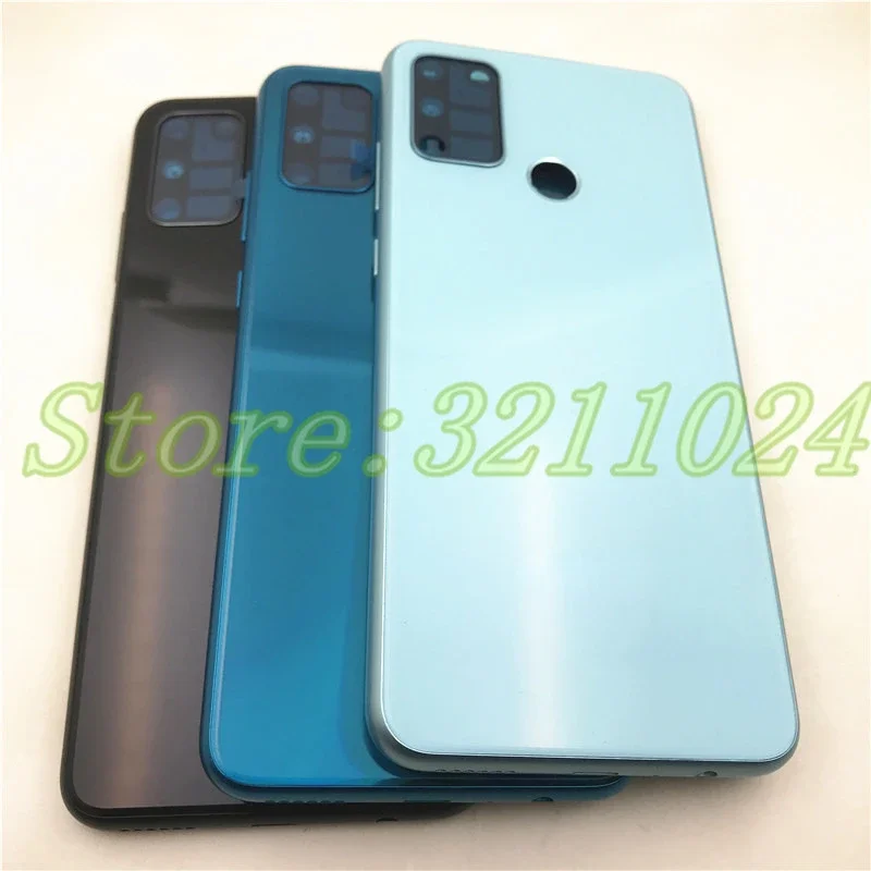 

6.3" For Huawei Honor 9A Back Battery Cover Back Panel Rear Door Housing Case With side key +Camera Lens