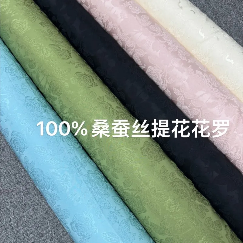 ใหม่ผ้าไหม jacquard ปรุผ้าสไตล์จีนชุดเดรสผ้ากี่เพ้าตัดธรรมดา