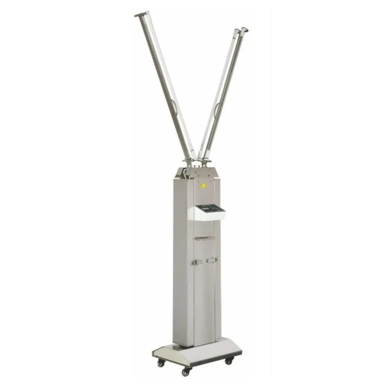 

60w 120w 150w Germicidal Trolley Hospital Hotel School Disinfection Cart 2*30 4*30w with Sensor Portable Uv Lamp