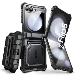 I-BLASON For Samsung Galaxy Z Flip 5 Case 5G (2023) Armorbox Full-Body Rugged Holster Case with Built-in Screen Protector