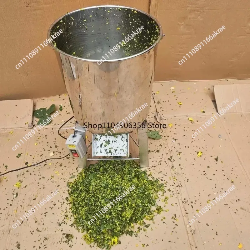 for Farming Electric Vegetable Cutter Stainless Steel Barrel Multifunctional Chicken, Duck, Goose Grass Crusher Poultry