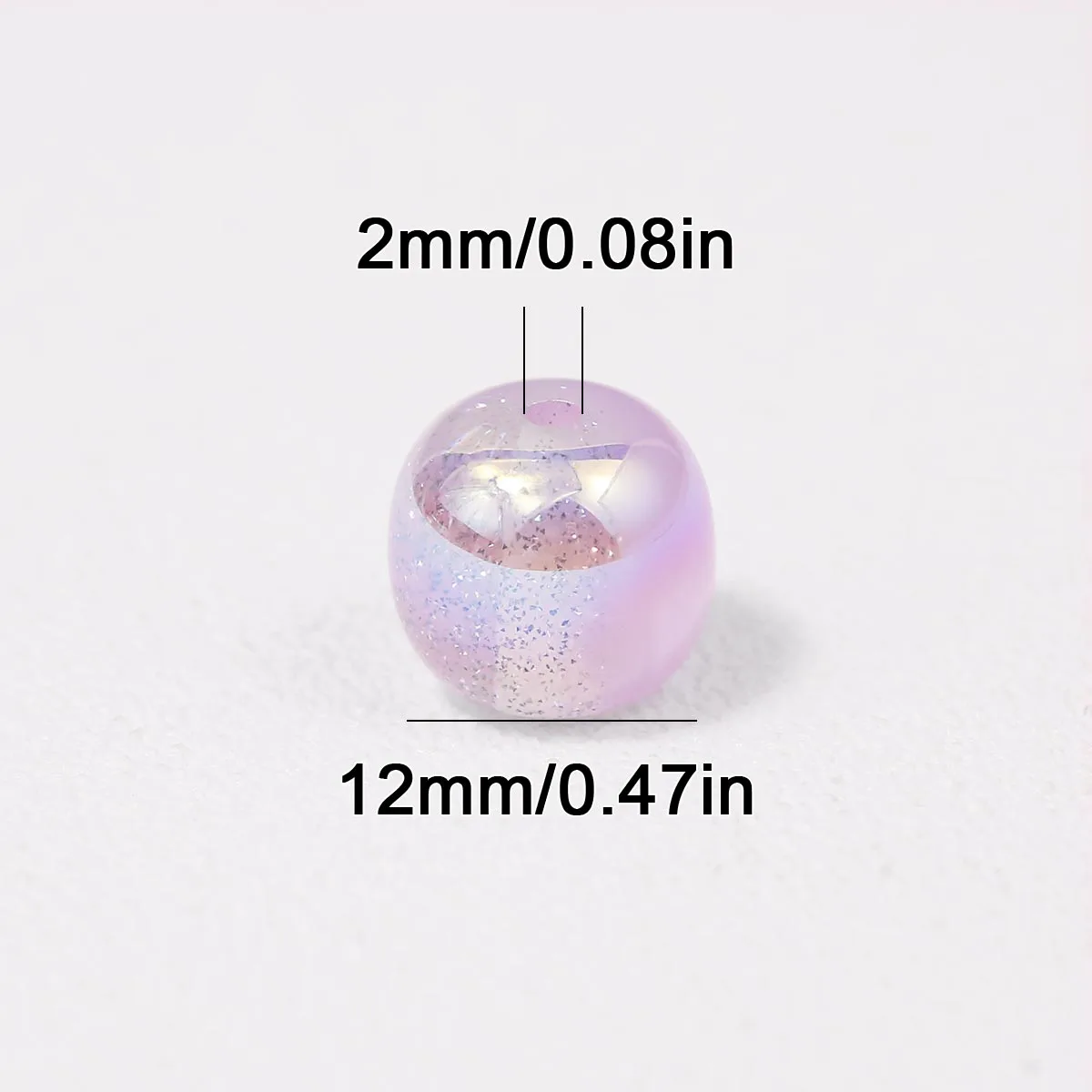 12mm Resin Baby's Breath Beads Plump Beads Assorted Colors Handmade DIY Jewelry Making Loose Bead Bracelets Necklaces Accessorie