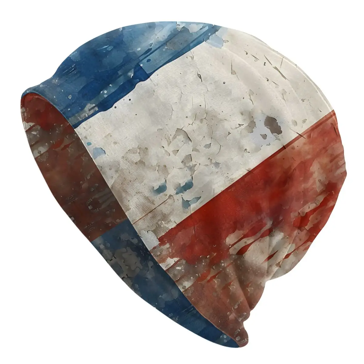 National Flag Fashion Thin Hats France Paint Texture Bonnet Hipster Skullies Beanies Caps