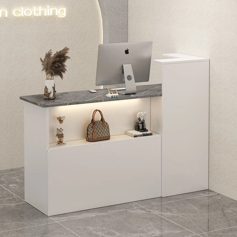 Checkout Counter Small Store Front Desk Bar Reception Desk New Cash Register Clothing Beauty Salon