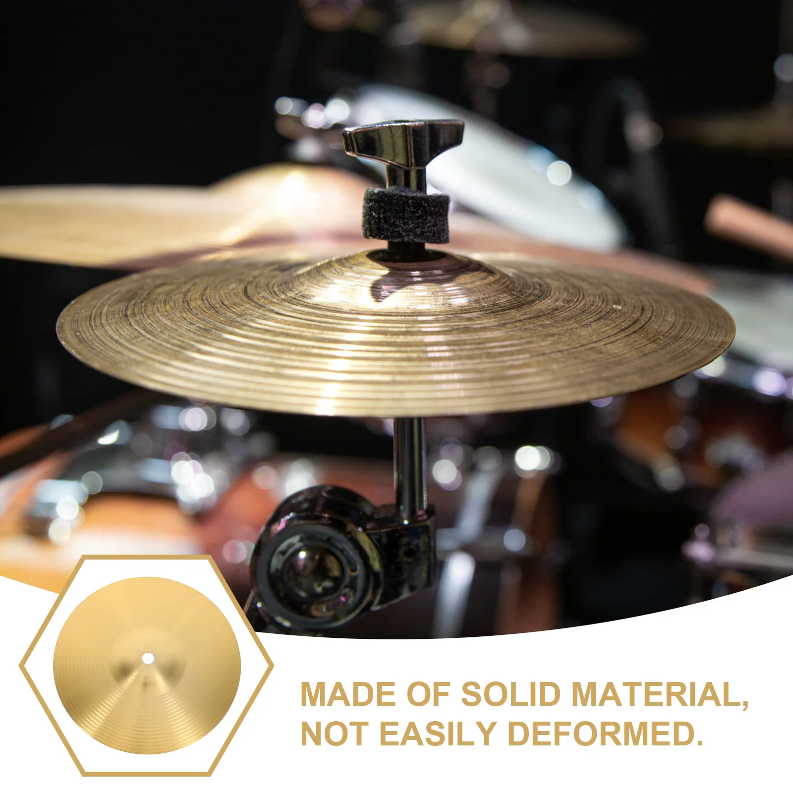 

2pcs 8 Inch Drum Cymbals Brass Crash For Jazz Drum Set Practice Metal Cymbal Lightweight Music Instrument Splash Cymbal