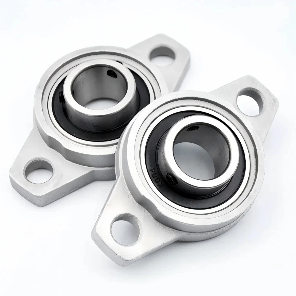 1pcs Kfl Series Zinc Alloy Self Aligning Housing Flange Pillow Block Bearing Housing Supports Bore 8/10/12/15/17/20/25/30/35mm 4