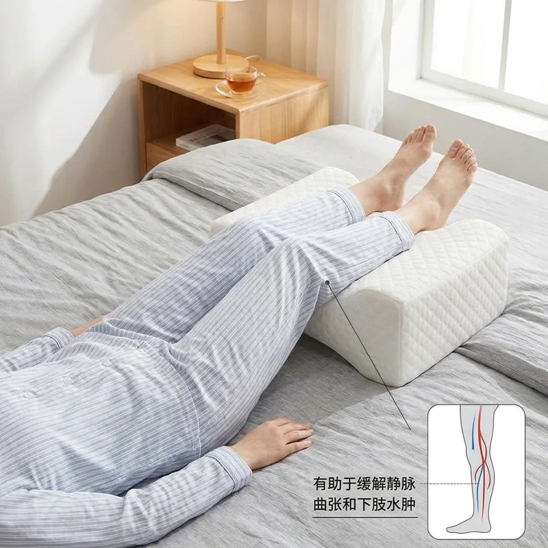 Memory Foam Knee Pillow Leg Positioner Cushion Orthopedic Leg Support Pillow For Side Sleepers Pregnancy Hip Pain Relief