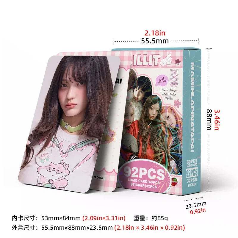 923inch small cardsILLITAlbumMAMIHLAPINATAPAIDecorative card stickersLOMOGreeting Card image 5
