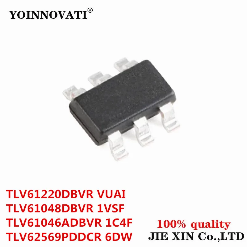 5Pcs 100% NEW TLV61046ADBVR 1C4F TLV61048DBVR 1VSF TLV61220DBVR VUAI TLV62569PDDCR 6DW SOT-23 SOT23-6 Brand original modules