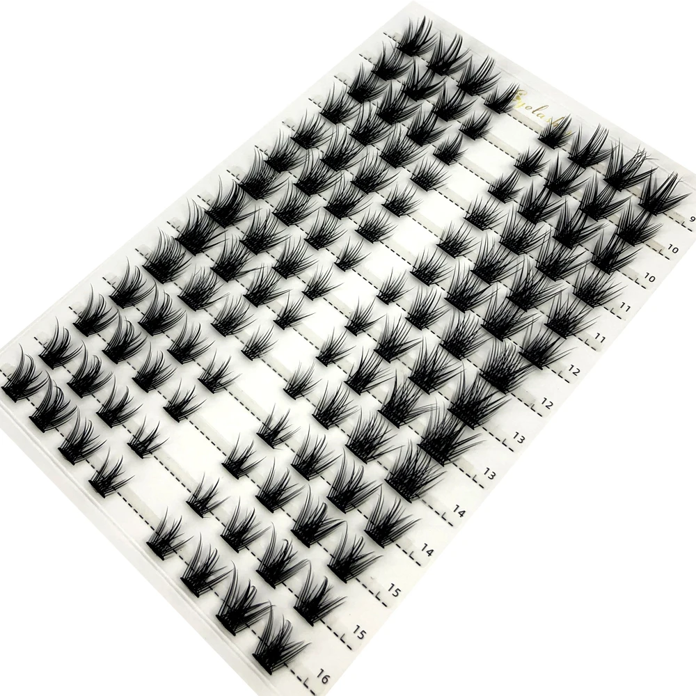 Single Cluster Eyelash Extension Mix 3D Fluffy Segmented Natural Mink Fox Eye Effect makeup Lashes Individual False eyelashes