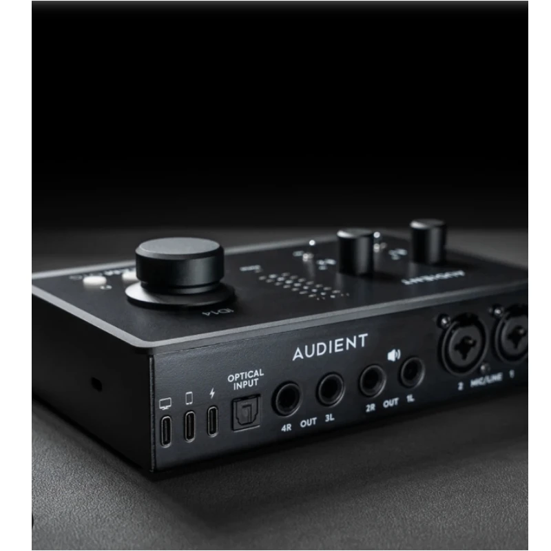 Audient ID14 Stream OTG console microphone preamplifier 14 in/8 out live audio interface with 2 XLR microphone inputs