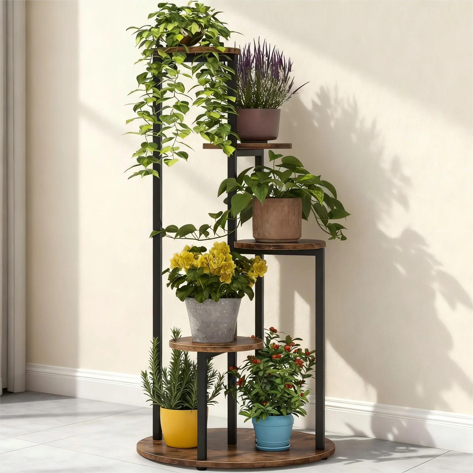 

40.94inch Height Plant Stand Corner Plant Shelf for Home Garden Decoration