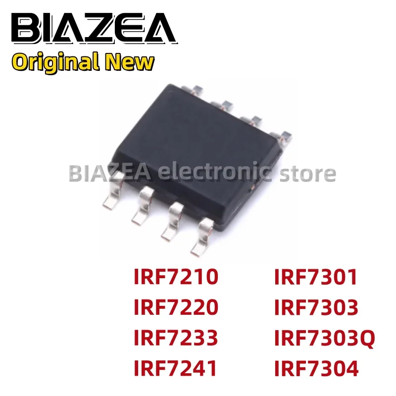 

10 шт. IRF7210 IRF7220 IRF7233 IRF7241 IRF7301 IRF7303 IRF7303Q IRF7304 SOP8 Набор микросхем MOSFET