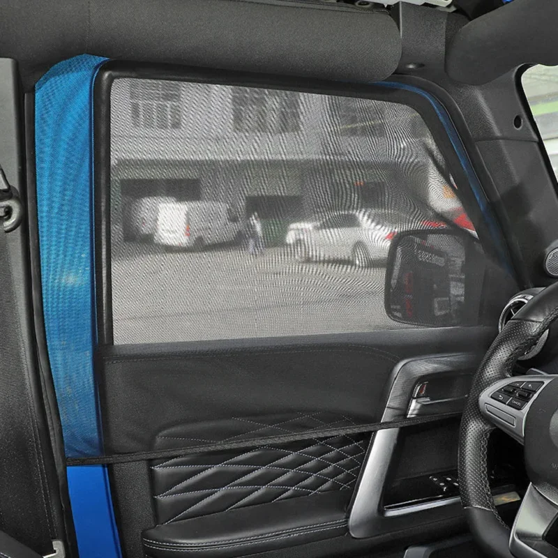 For Suzuki Jimny JB64 JB74 2019+ Insect Net Anti-UV Sun Block Visor Cover 2PCS Car Front Window Sunshade Cover