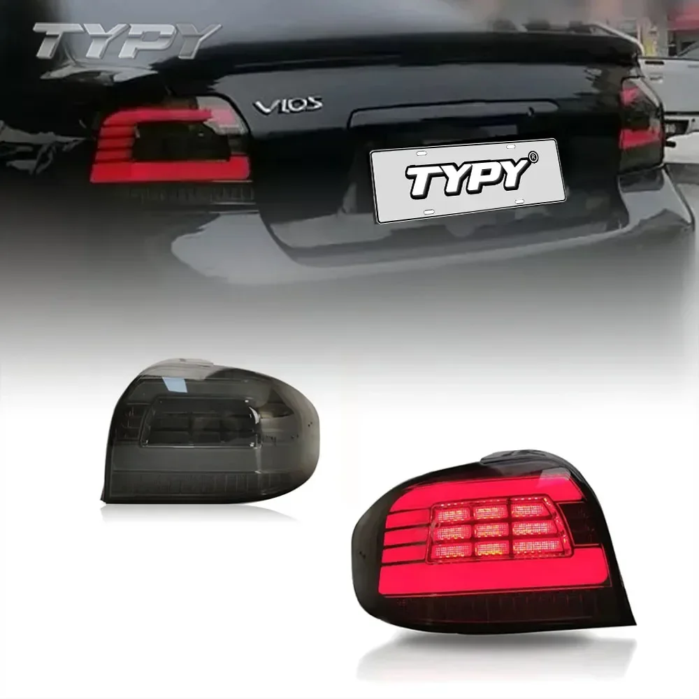 1pair typy Upgraded Features Updated Equipment High Brightness LED Full Function Tail Lights for Vios 2003-2007