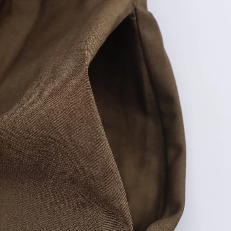 فستان قميص نسائي أنيق بنمط الخصر وأكمام طويلة وياقة حزام، فستان عملي مناسب للعمل والارتداء غير الرسمي