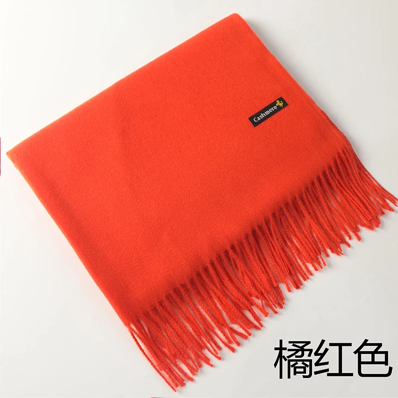 100% pure wool scarf ladies spring autumn winter new style shawl fashion solid color women\'s scarf 16 Colors extra long shawl