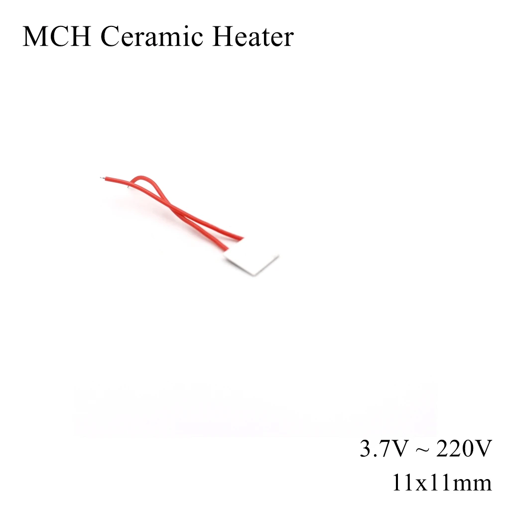 3.7 فولت 5 فولت 12 فولت 110 فولت 220 فولت MCH ارتفاع درجة الحرارة سخان من السيراميك مربع الألومينا لوحة التدفئة الكهربائية لوحة الفرقة HTCC المعادن الشعر الجاف