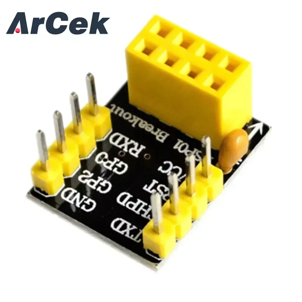 ESP8266 ESP-01S ESP8266 Breadboard Serial, Adaptador para Transceptor WiFi, Breakout Módulo UART