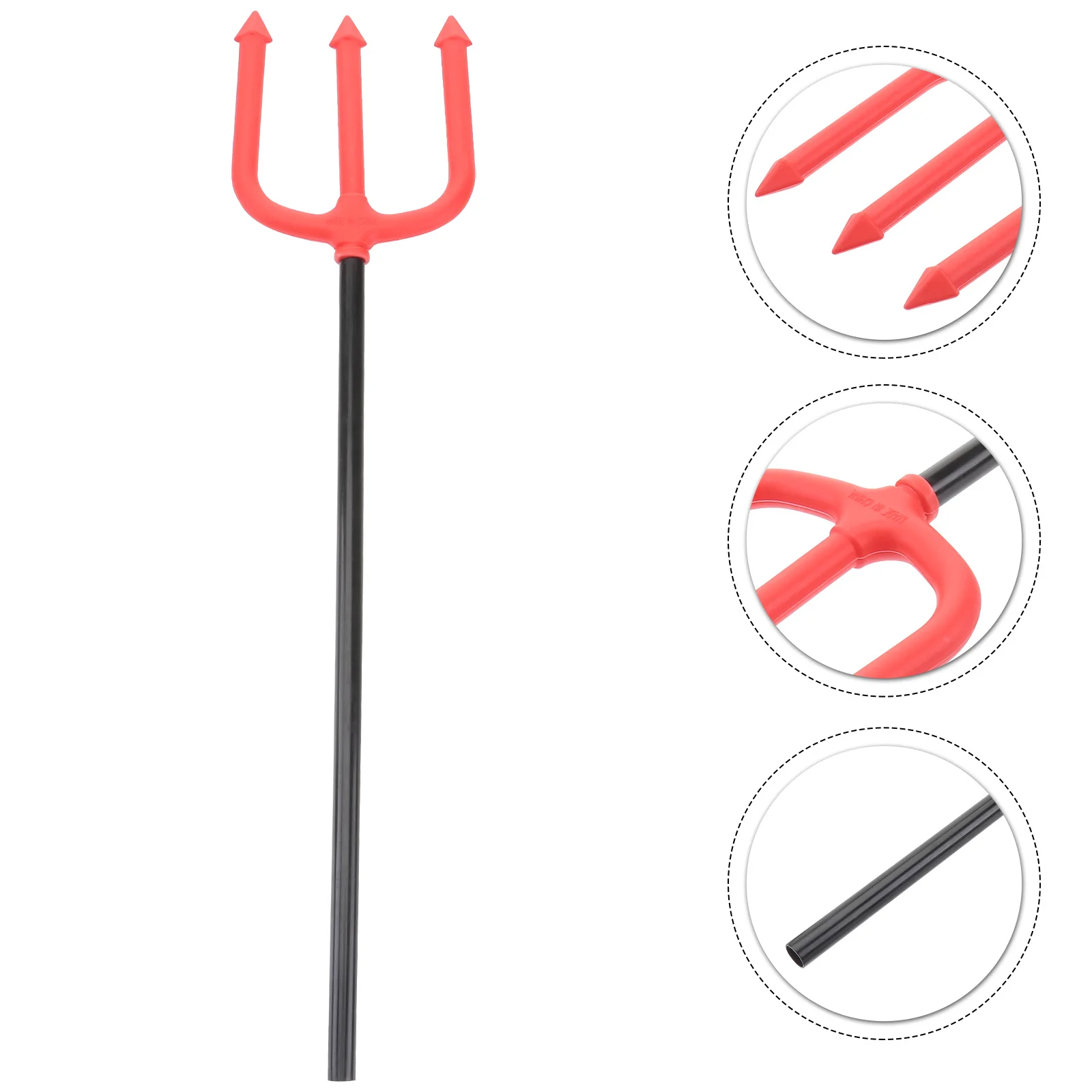 

3 Pcs Labels Fork Luminous Stick Cheering Supplies Halloween Night Trident Staff