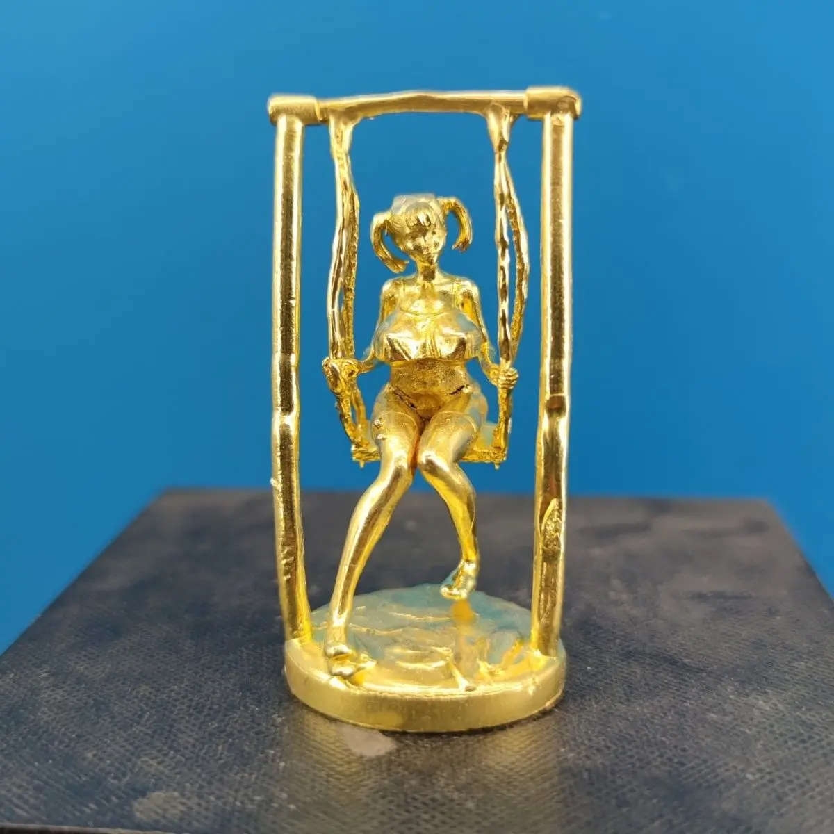 

Brass Angel Swimsuit Mini Figurine - Anime Collectible Desktop Decor Home Accent Decorative Piece for Shelf/Desk Display​