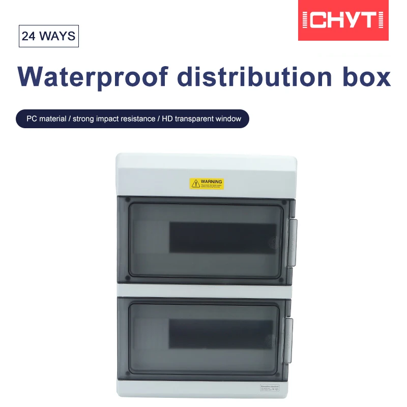 

SH-24PN Australian Standard Waterproof Plastic Distribution Box, Full PC Fire-resistant Outdoor Open Mounted Air Switch Box