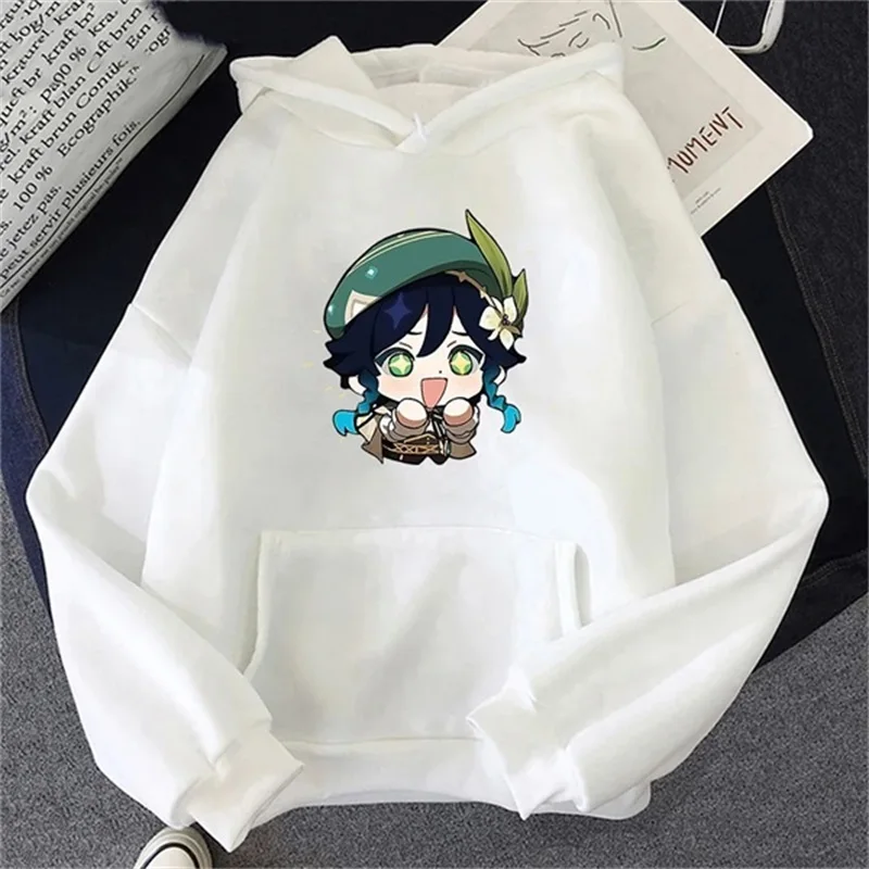 

Women's Hoodie Harasuyuan Yuan Xin Impact Spring and Autumn Long sleeved Pure Cotton Hoodie Men's and Women's Extra Large Heavy