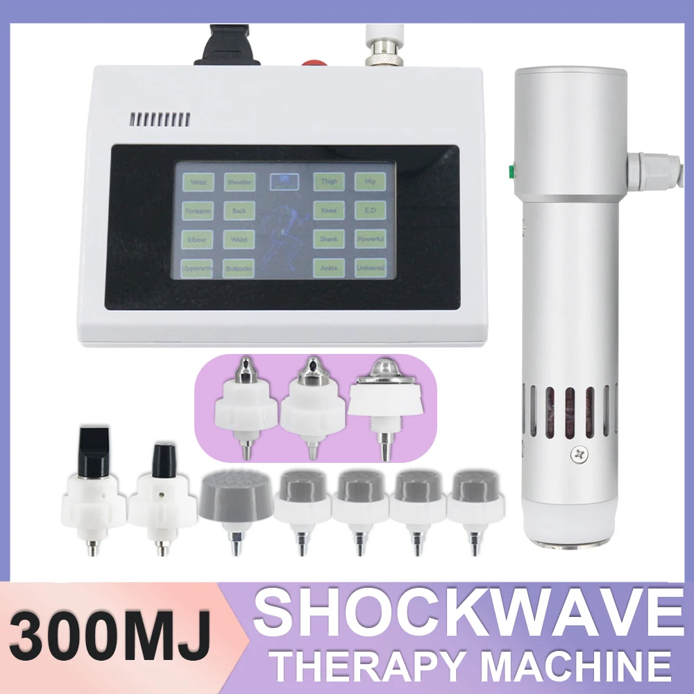 300MJ Shockwave Therapy Machine Easy Operation Relieve Knee Plantar Fasciitis Pain Relief Physiotherapy Shock Wave Instrument