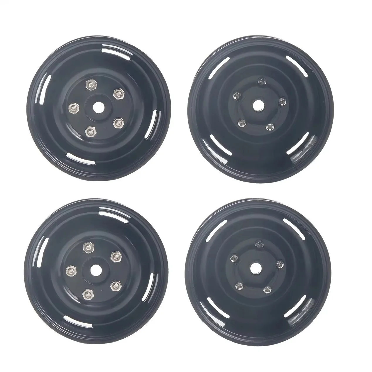 Image of 4 Stück 1,9 Zoll Kunststofffelgen für 1/10 RC Crawler Car Axial SCX10 90046 Traxxas TRX4 RC4WD D90 TAMIYA TF2 HSP