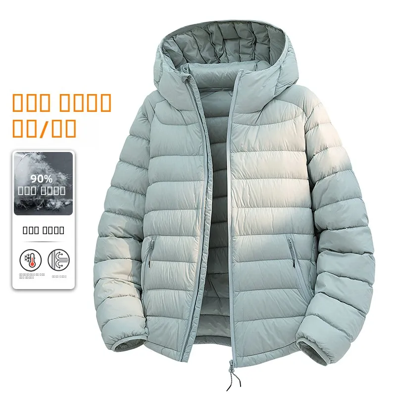 

Couple's ort Lightweight Du down Jaet 2025 Winter New Sle Windproof Ci Casual Regular Fit Zipper Closure Nylon Fabric