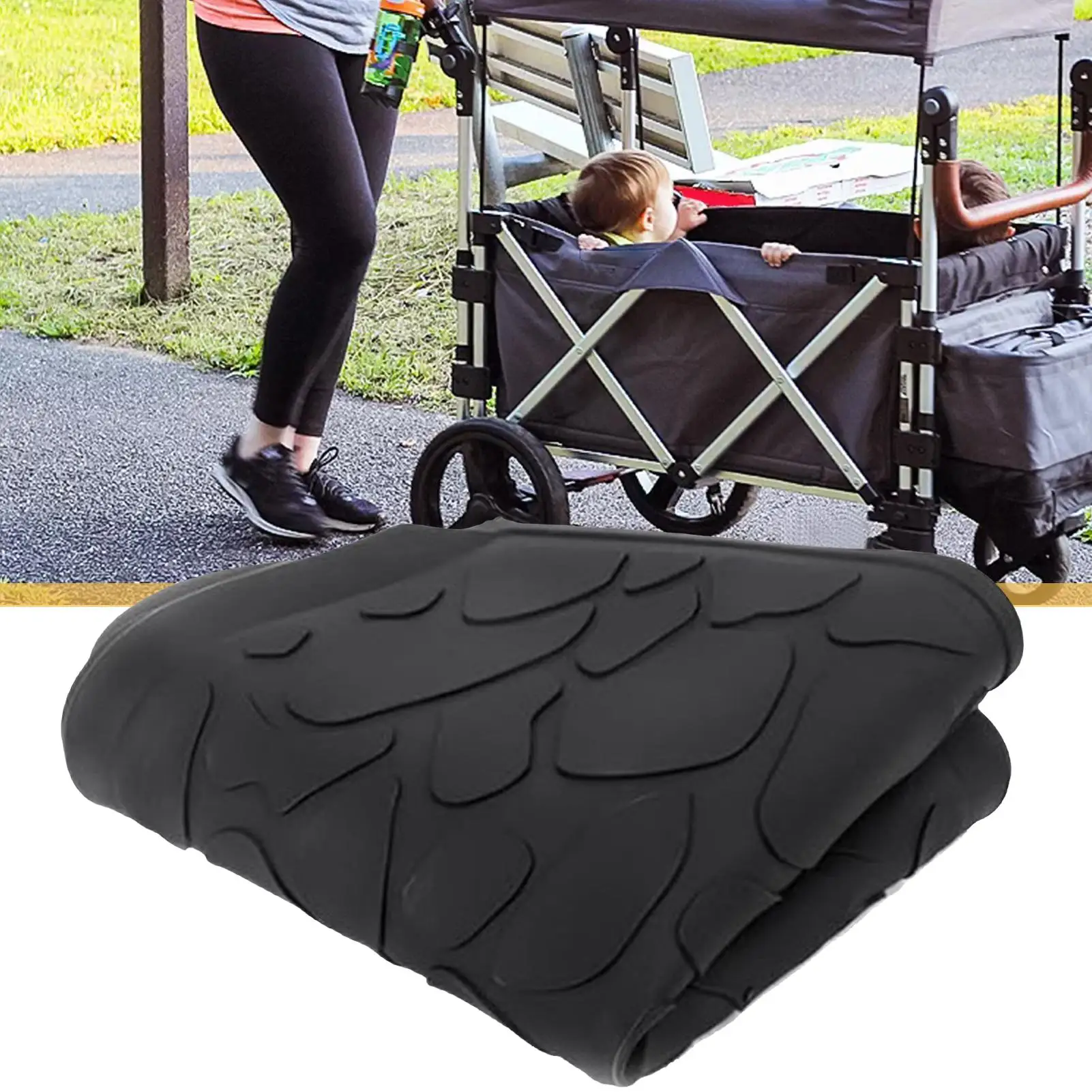 وسادة عربة الأطفال من السيليكون لحماية عربة الأطفال، واقي قابل لإعادة الاستخدام للبقالة الخارجية والتسوق والنزهات والسفر والعطلات على الشاطئ #1
