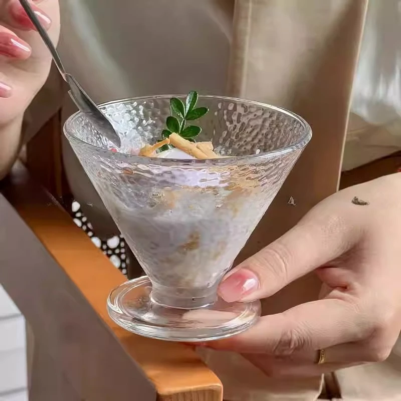 

LMM Dessert Ice Cream Cup Yogurt Pudding Cup Creative Milkshake Cold Drink Glass