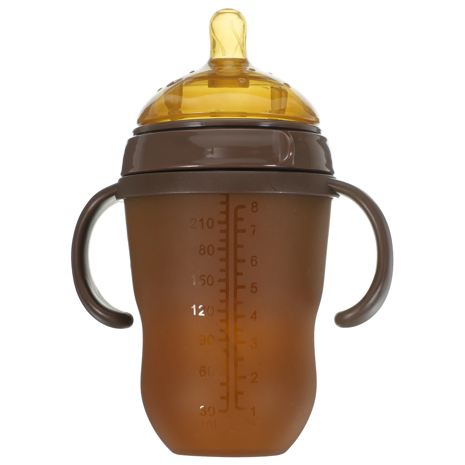 

Silicone Baby Coffee Brown Anti-Colic Soft Wide Nursing Tip Feeder Nursing Bottle Feeding Bottle Wide Mouth Newborn