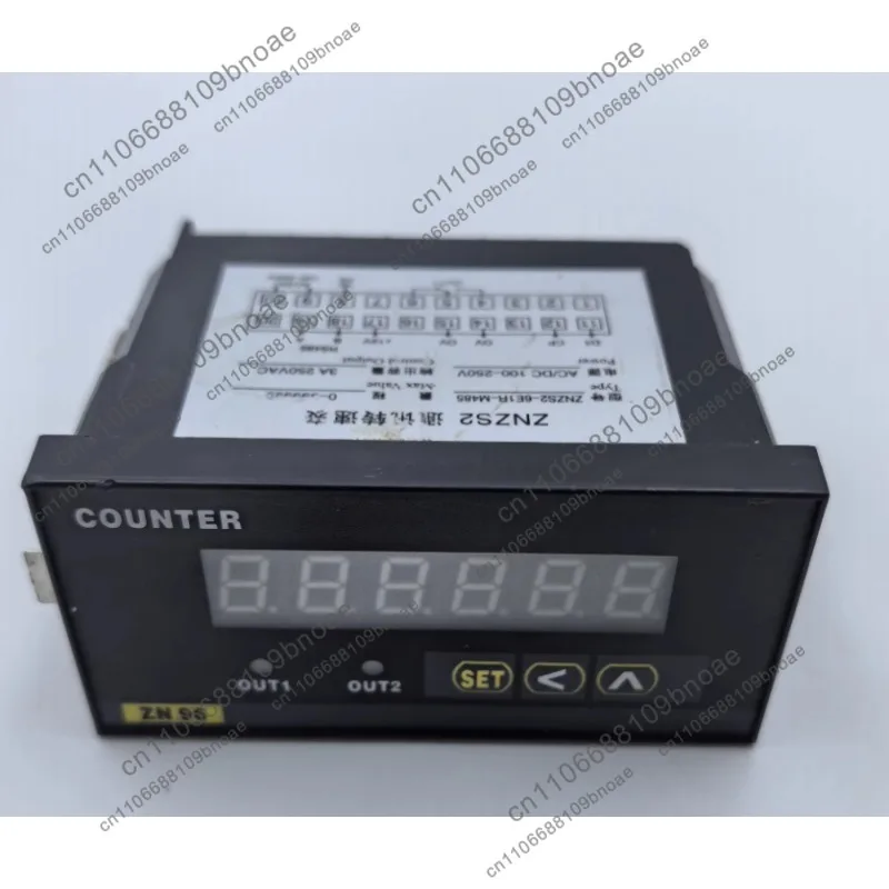 ZNZS2-6E1R-M485 485 Communication Tachometer, with RS485 Interface, Range 0-99999, Output Capacity 3A 250VAC，Tested OK